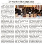 Zweifaches Hörvergnügen – pro musica sacra und Uni-Big-Band begeisterten mit „Skyfall“ / Beide Ensembles feierten 40-jähriges